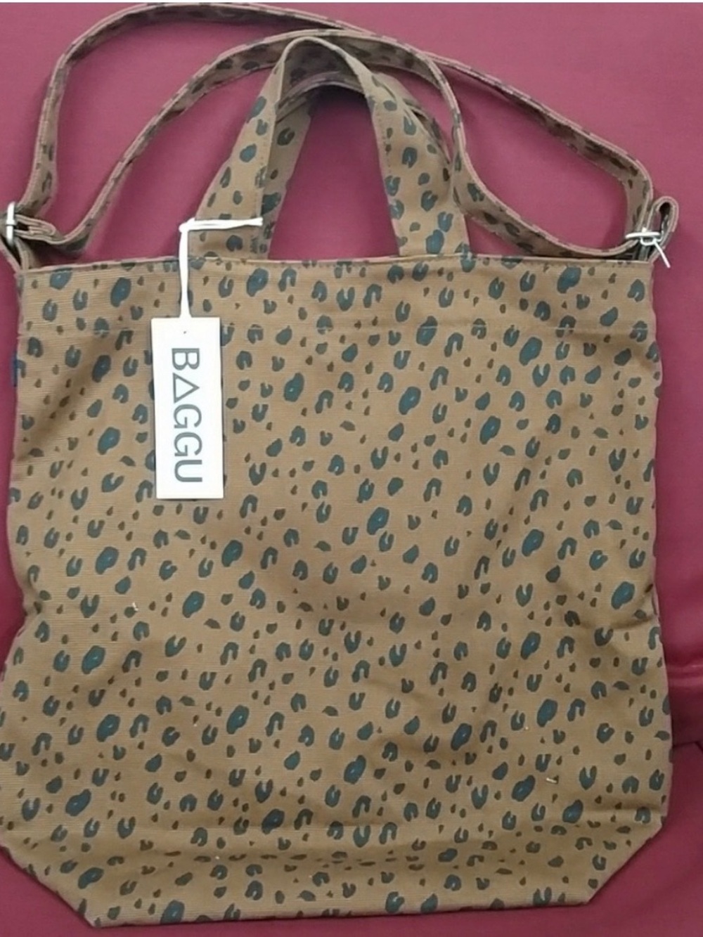 EUC Baggu duck bag discontinued leopard print 2010s
